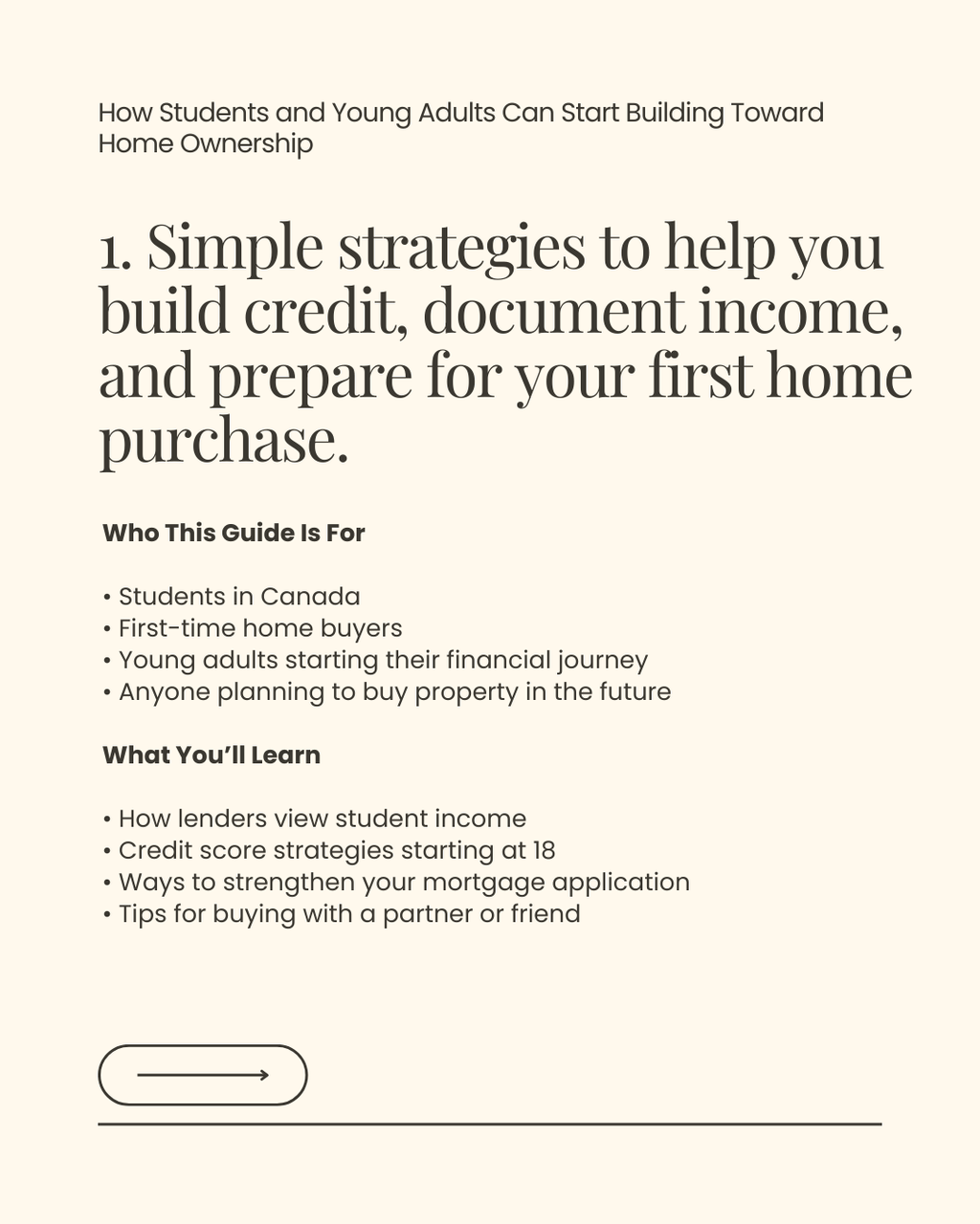 Student & First-Time Buyer Guide