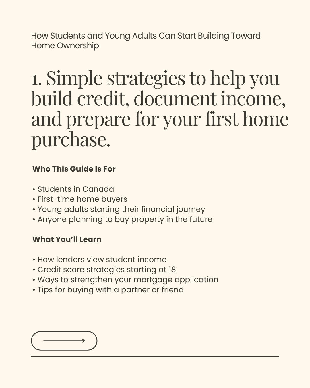Student & First-Time Buyer Guide